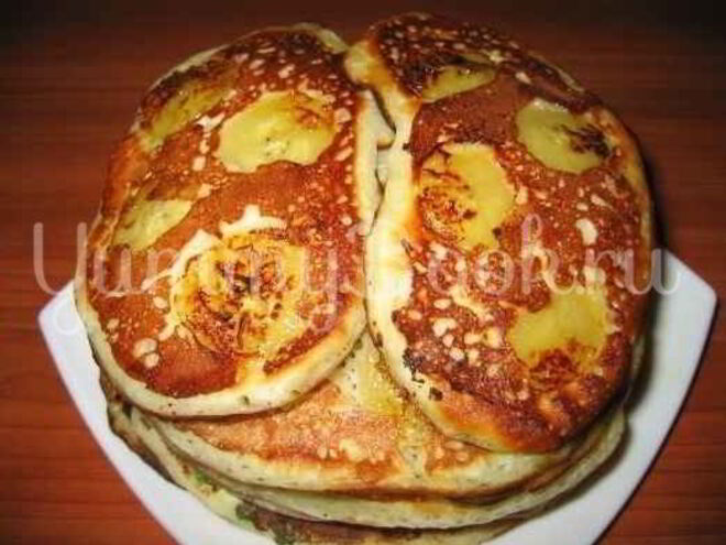 Рецепт оладий с яйцом и зеленым луком