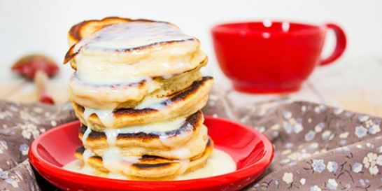 Оладьи со сгущенкой