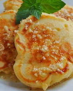 Оригинальные яблочные оладьи