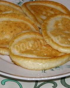 Пышные оладьи на кефире без яиц