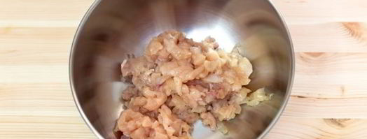 рубленые куриные оладьи с жареными овощами. Шаг 3