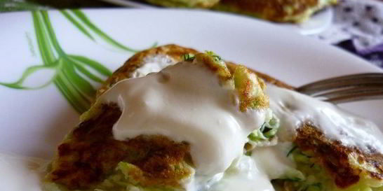 Сырные оладьи