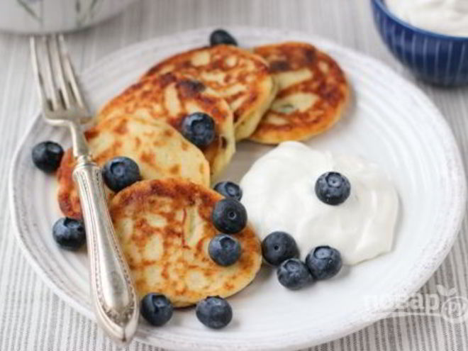 Рецепт творожных оладушек