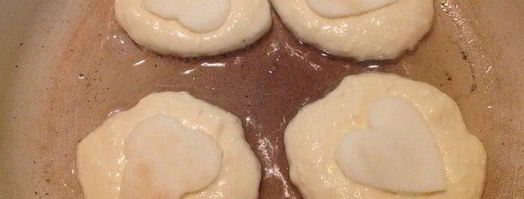 творожные оладьи с яблоками. Шаг 7