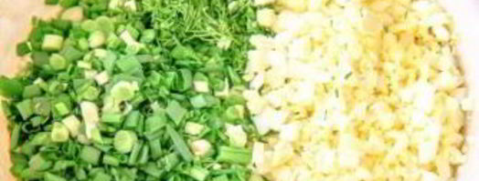 закусочные оладьи с зеленым луком и яйцом. Шаг 4