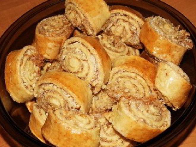 Рецепт ореховых рулетов кода