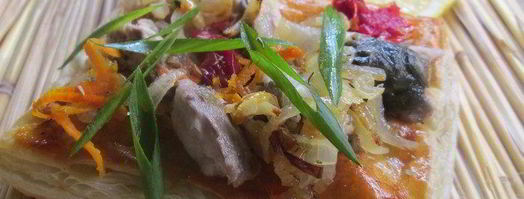 овощные слойки с карпом. Шаг 5