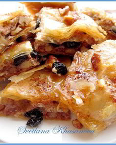 Пахлава на турецком тесте юфка