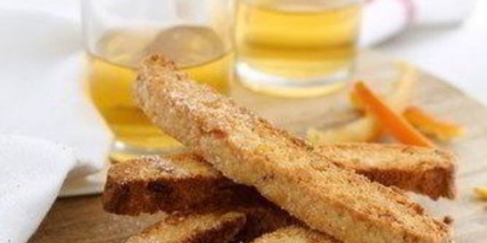 Апельсиновое бискотти с белым шоколадом