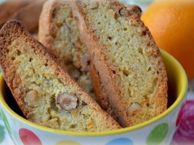 Рецепт бискотти с фундуком и апельсином