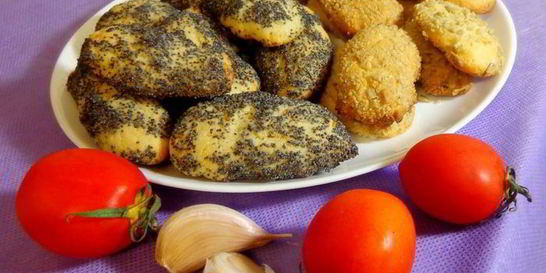 Чесночное печенье