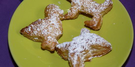 Детское печенье из слоеного теста