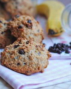 Домашнее овсяное печенье с бананом и шоколадом