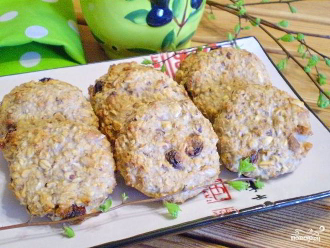 Рецепт геркулесового печенья диетического