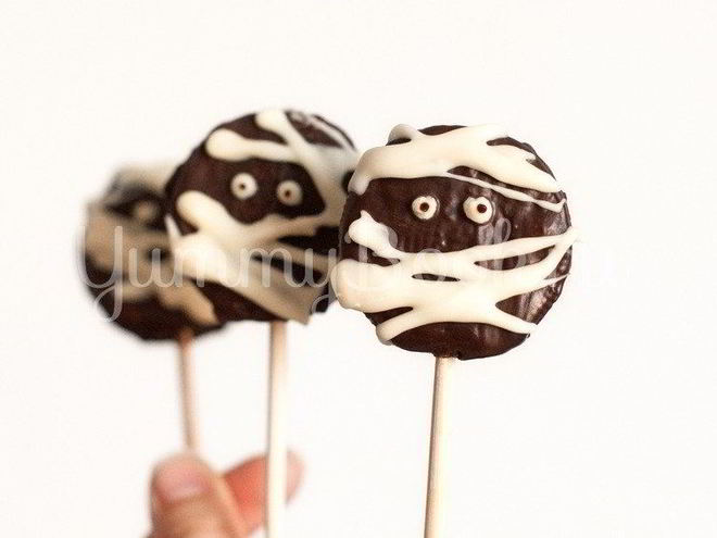 Рецепт мумий из печенья орео на хэллоуин