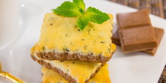 Мятно-шоколадное печенье