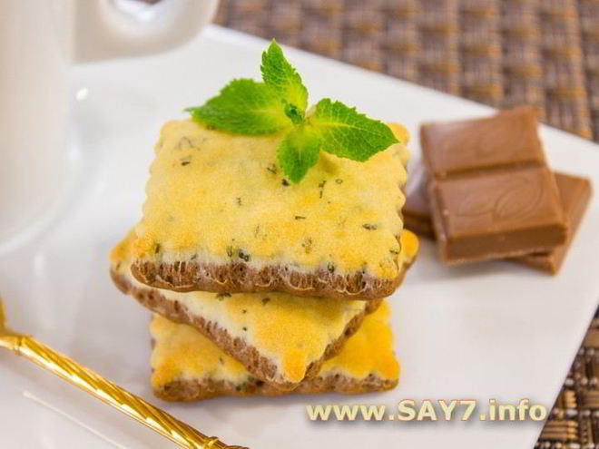 Рецепт мятна-шоколадного печенье