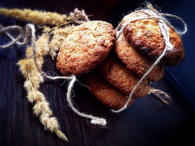 Рецепт овсяного печенья два шоколада