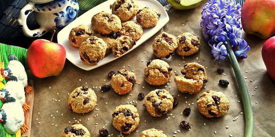 Овсяное печенье из отрубей без яиц