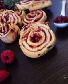 Печенье Ежевично-малиновые завитушки