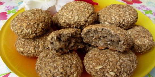 Печенье из банана и геркулеса