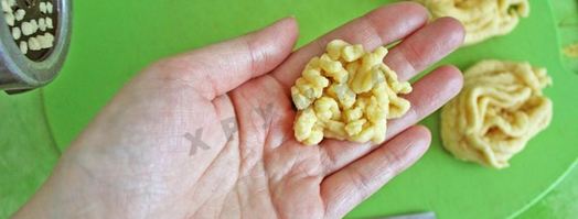 печенье хризантема через мясорубку. Шаг 14