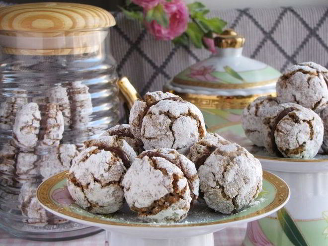 Рецепт печенья орехового с нутеллой