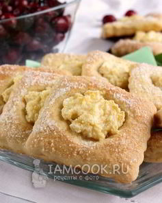 Печенье песочное с творогом