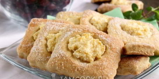 Печенье песочное с творогом