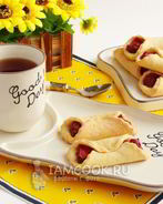 Печенье с клубникой