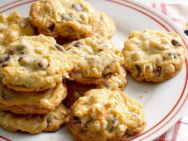 Рецепт печенья с попкорном