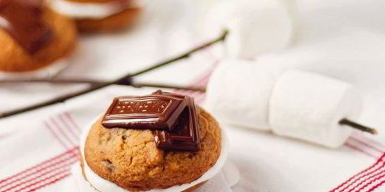 Печенье с шоколадом и маршмэллоу