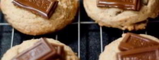 печенье с шоколадом и маршмэллоу. Шаг 4