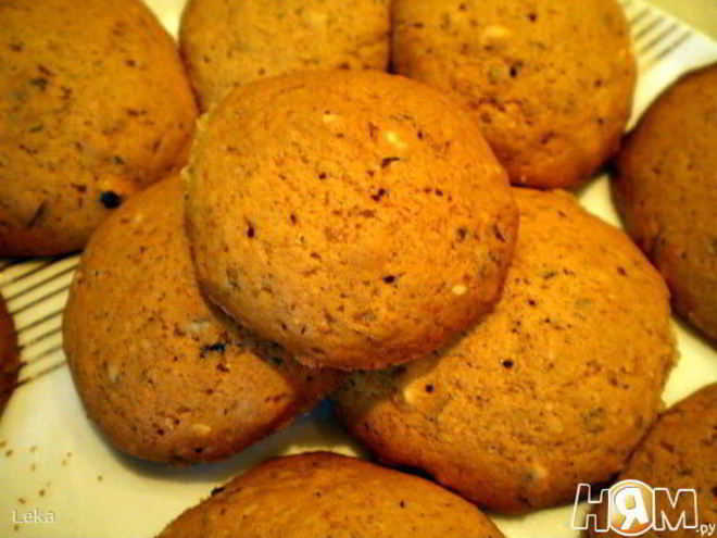 Рецепт печенья с тыквой, имбирем и орешками