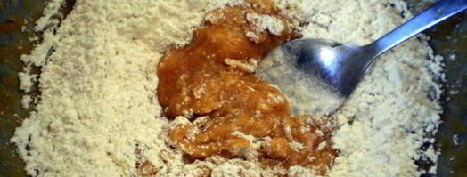 печенье с тыквой, имбирем и орешками. Шаг 2