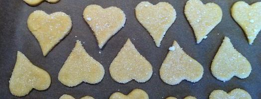 печенье сахарные сердечки. Шаг 3