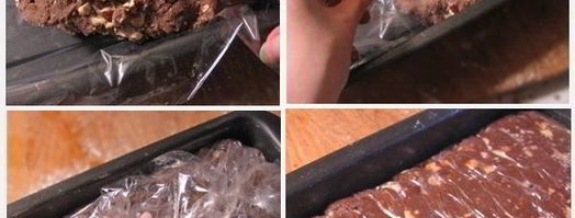 печенье шоколадно-ореховые ломтики. Шаг 4