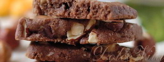 печенье шоколадно-ореховые ломтики. Шаг 6