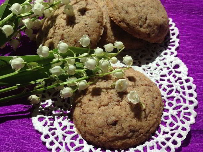 Рецепт песочного печенья с шоколадом на крахмале