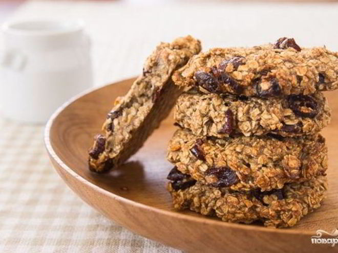 Рецепт постного печенья с сухофруктами