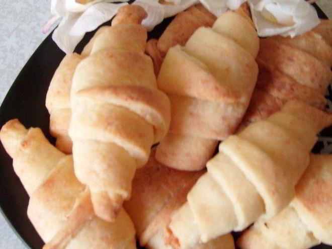 Рецепт рогаликов из творожного теста