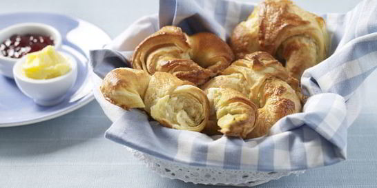 Рогалики на маргарине с разными начинками