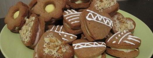 шоколадно-арахисовое печенье с кремом. Шаг 17