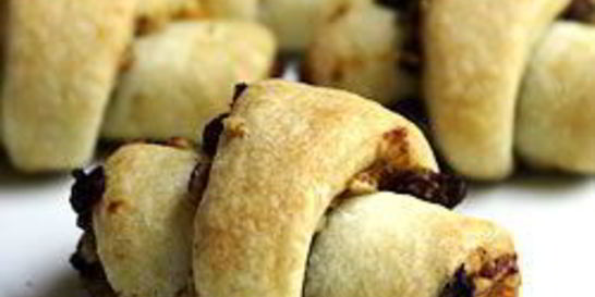 Сливочные рогалики с начинкой