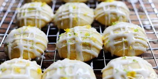 Цитрусовое печенье в глазури