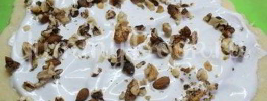 творожное печенье с безе и орехами. Шаг 4