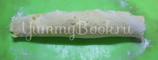 творожное печенье с безе и орехами. Шаг 5