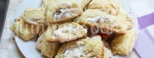 творожное печенье с безе и орехами. Шаг 7