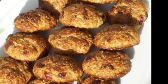 Творожное печенье с клюквой