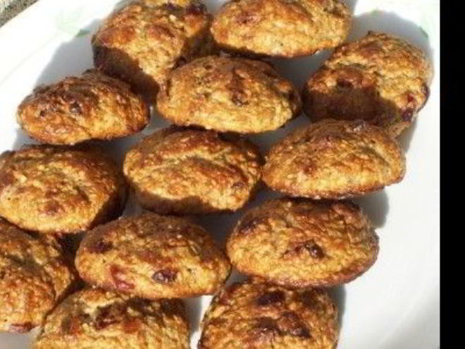 Рецепт творожного печенья с клюквой